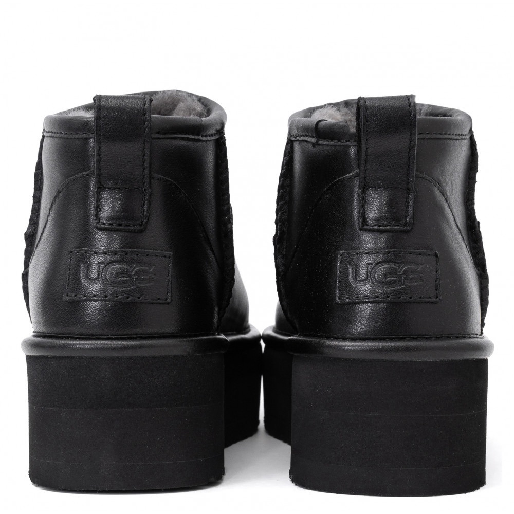UGG Classic Ultra Mini Platform Leather Black