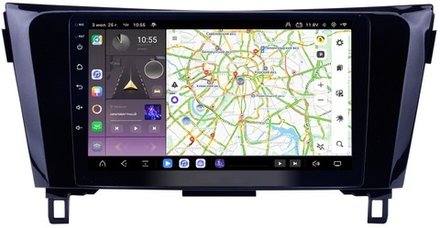 Магнитола для Nissan X-Trail T32, Qashqai J11 2014-2022 (рамка маленькая) - Carmedia OL-1675 QLed, Android 13, TS20, CarPlay, SIM-слот
