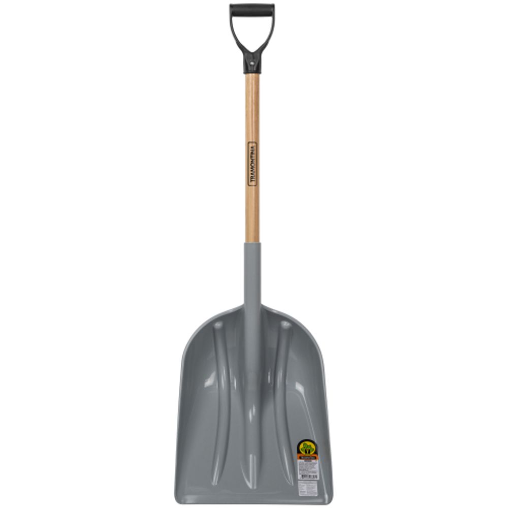 Лопата Tramontina 77540425 серая пластиковая для снега рукоятка 79 см эвкалипт