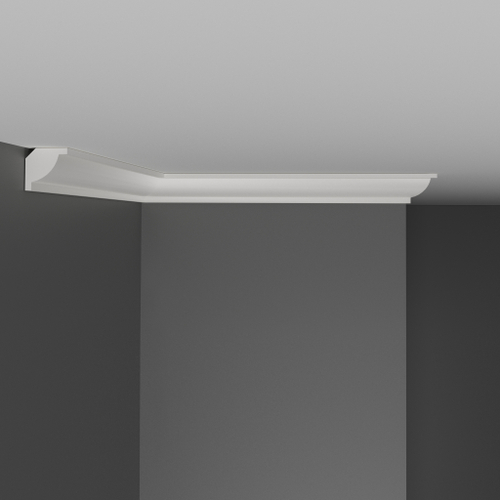 Плинтус потолочный ударопрочный гладкий Decomaster D132 20х20х2000мм