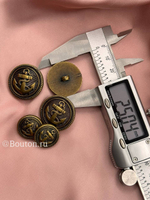 Пуговицы с якорем бронзовые пластиковые