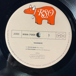 Винтажная виниловая пластинка LP Cream Goodbye (Japan 1980) (Obi)