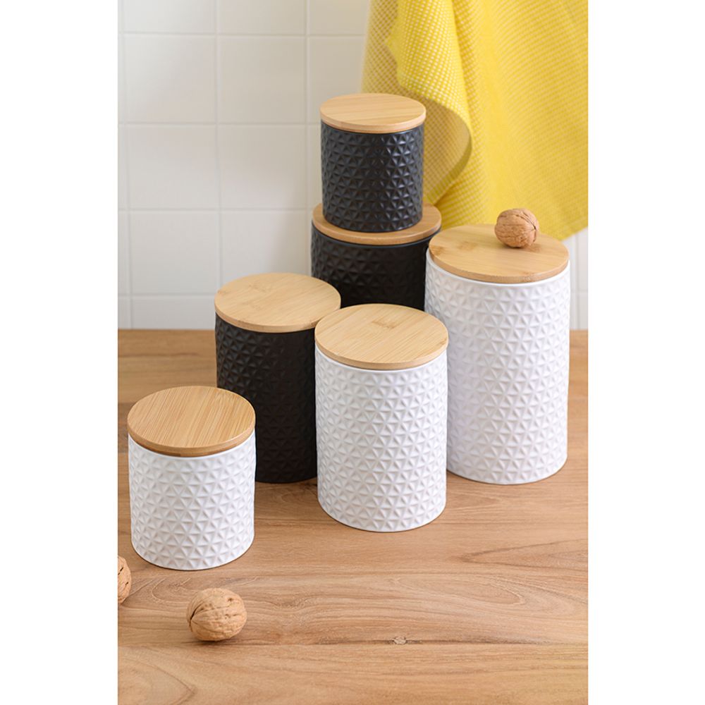 Банка для хранения керамическая Farah, 1,5 л, белая