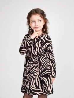 Платье в садик с длинным рукавом