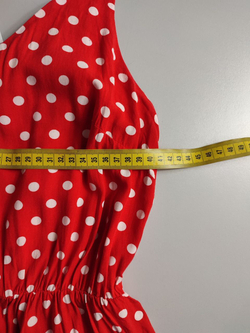 Платье SamIrini в горошек, визуально на 44 размер