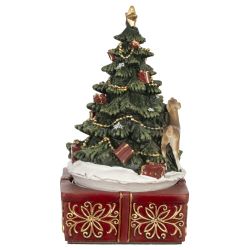 GAEM Фигурка декоративная "Рождество" (мех.завод, муз, движ), L10 W10 H18,5 см