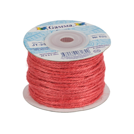 Шнур "Gamma", 2 мм, бечевка, цв.025 гр.розовый
