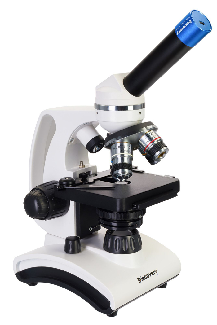 Микроскоп цифровой Levenhuk Discovery Atto Polar с книгой Невидимый мир