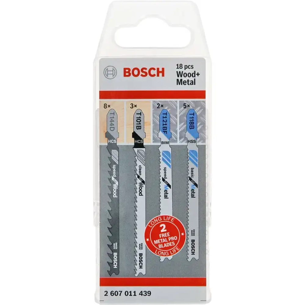 Набор пилок для лобзика по металлу BOSCH 2607011439