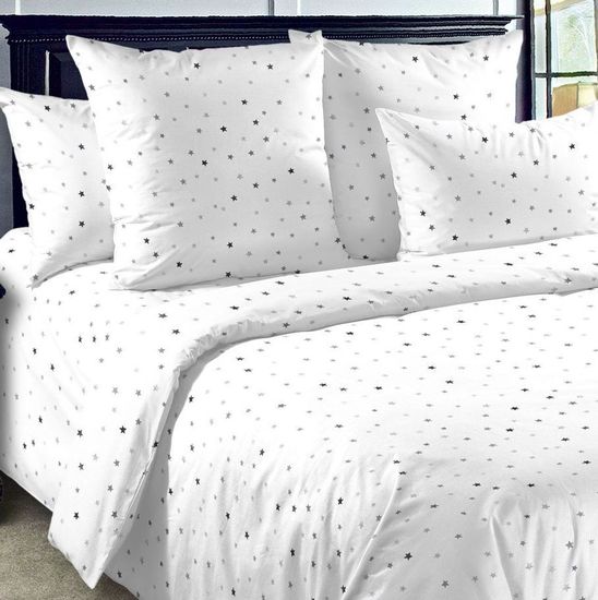 Полуторный комплект постельного белья Метафора Зима-Лето перкаль