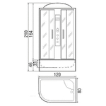 Душевая кабина River Dunay 120x80 ТН R 10000000068 с поддоном