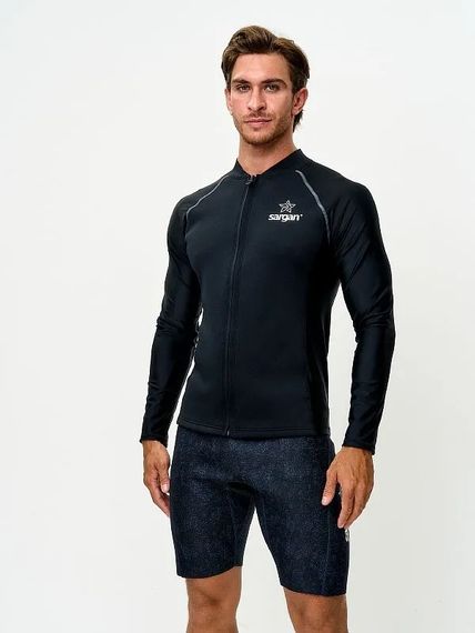 Куртка неопреновая Sargan Skeleton Sup неопрен 2 мм/лайкра черный