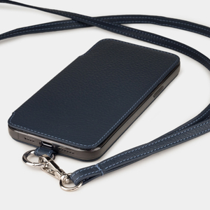 Чехол Marcel для iPhone 12 Pro Max из кожи теленка синего цвета