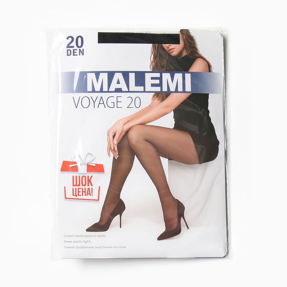 Malemi Voyage колготки класс. с шортиками 20 den nero р.4 (L)