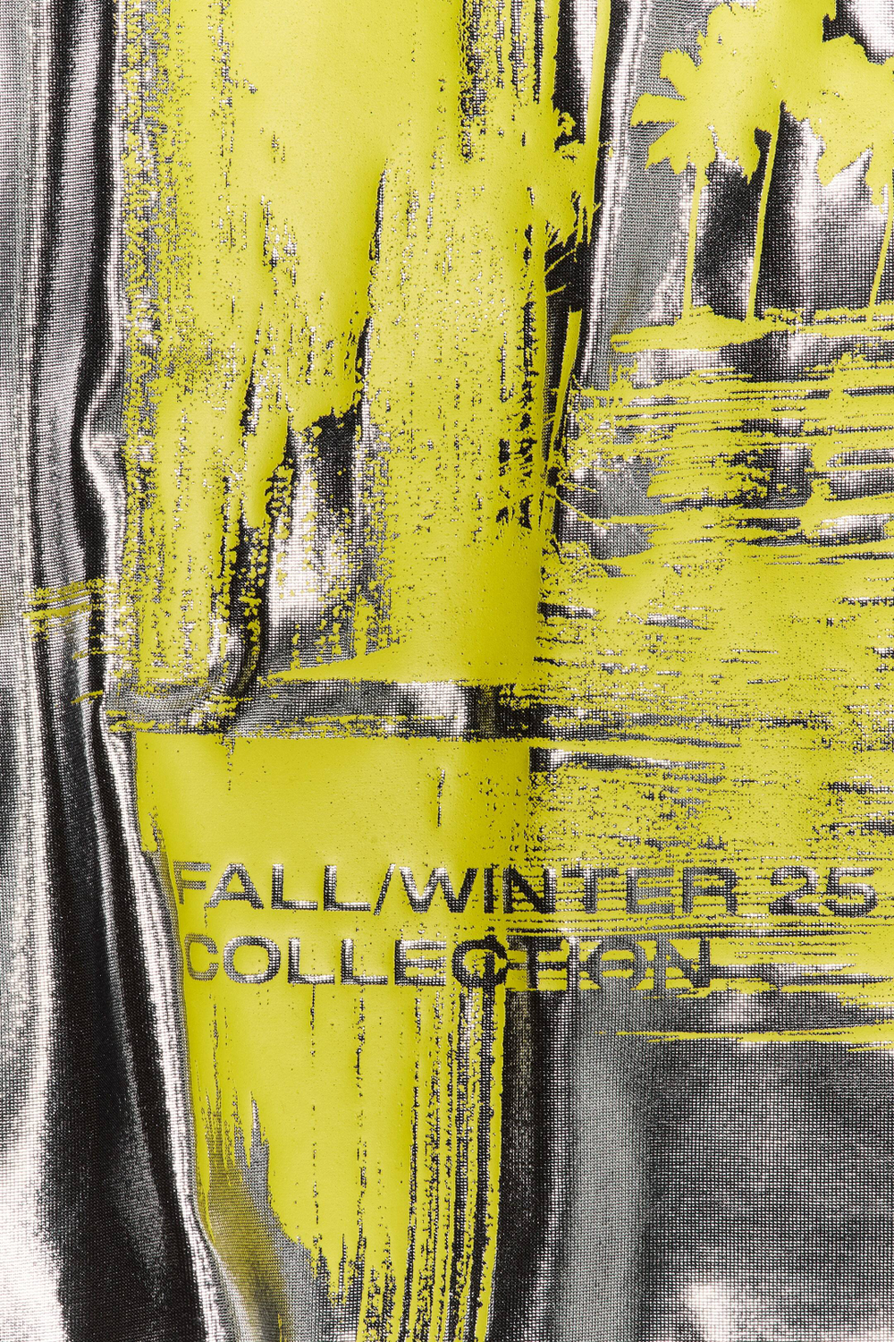 H&M - Glenn Martens Футболка с металлическим принтом, серебристый