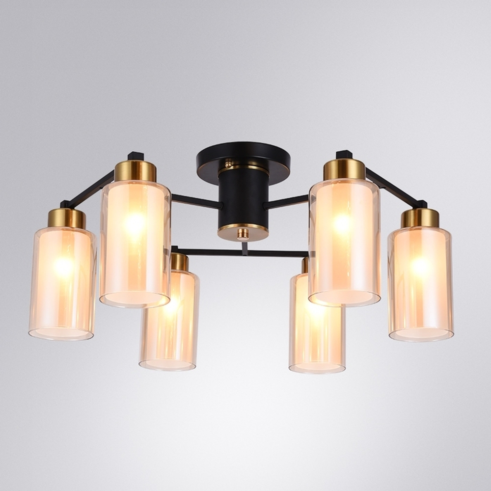 Накладная люстра Arte Lamp A7027PL-6BK