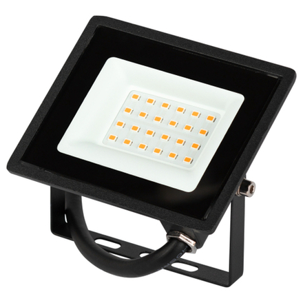 Прожектор светодиодный уличный ЭРА LPR-023-0-30K-020 20Вт 1600лм 3000K КСС Д 120° 2 года IP65 черный