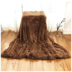 плед травка,евро,220х200,коричневый