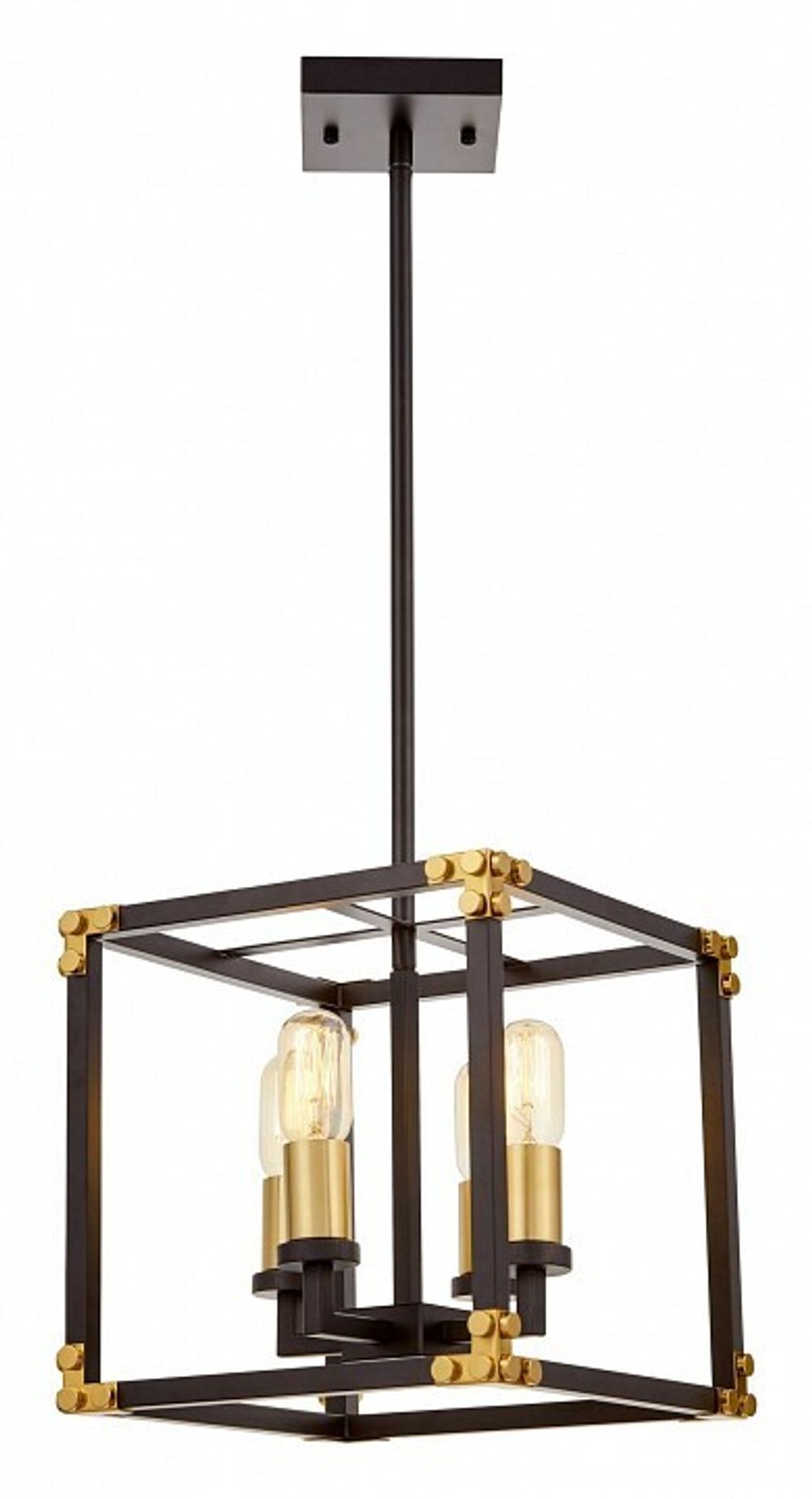 Люстра на штанге LUMINA DECO Waldorf LDP 1140-4 BK+MD