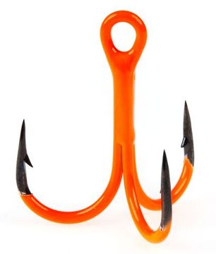 Крючки-тройники Lucky John  Orange UV LJH201 разм.K01 5 шт.