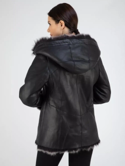 Дубленка натуральная зимняя с капюшоном Турция