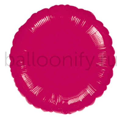 Фольгированная фигура, круг 18"/46СМ Металлик Burgundy