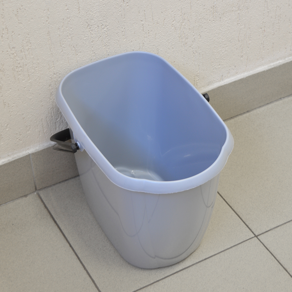 Ведро 13л "Etna" прямоугольное, серое