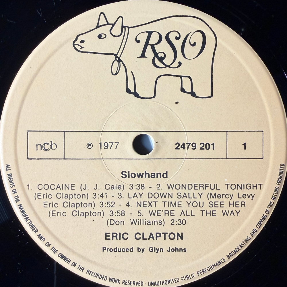 Eric Clapton - Slowhand (Скандинавия 1977г.)