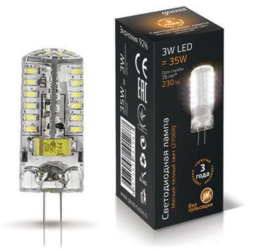 Лампа Gauss LED 3W G4 2700K AC220-240V 107707103