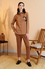 22608 Блузка женская (кэмел)