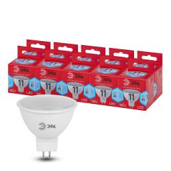 Лампочка светодиодная ЭРА RED LINE LED MR16-11W-840-GU5.3 R GU5.3 11 Вт софит нейтральный белый свет