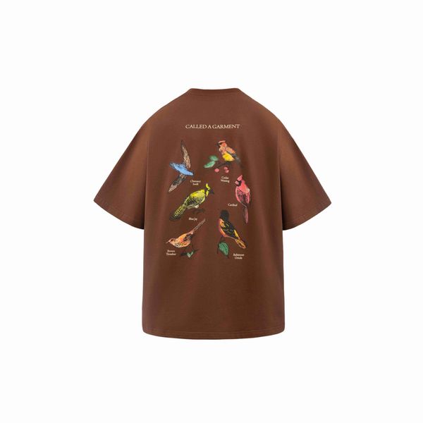 Футболка Birds Коричневая - фото 5