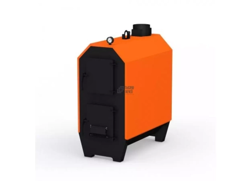 Твердотопливный котел КОД-63 с вертикальной дымовой трубой (Flames) 70 кВт