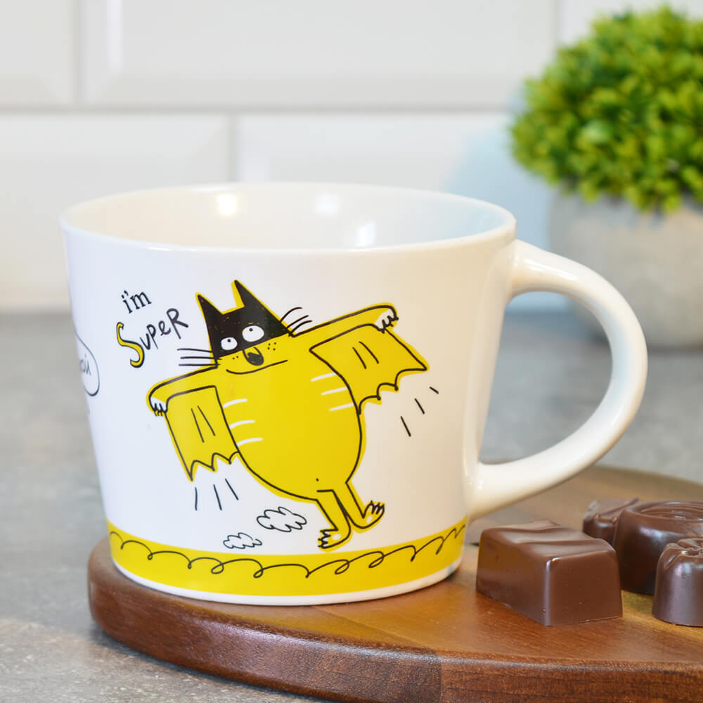 Кружка 430мл Лови удачу, в ассортименте