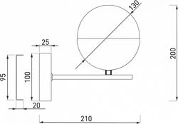 Бра Eurosvet Nuvola 70129/1 латунь