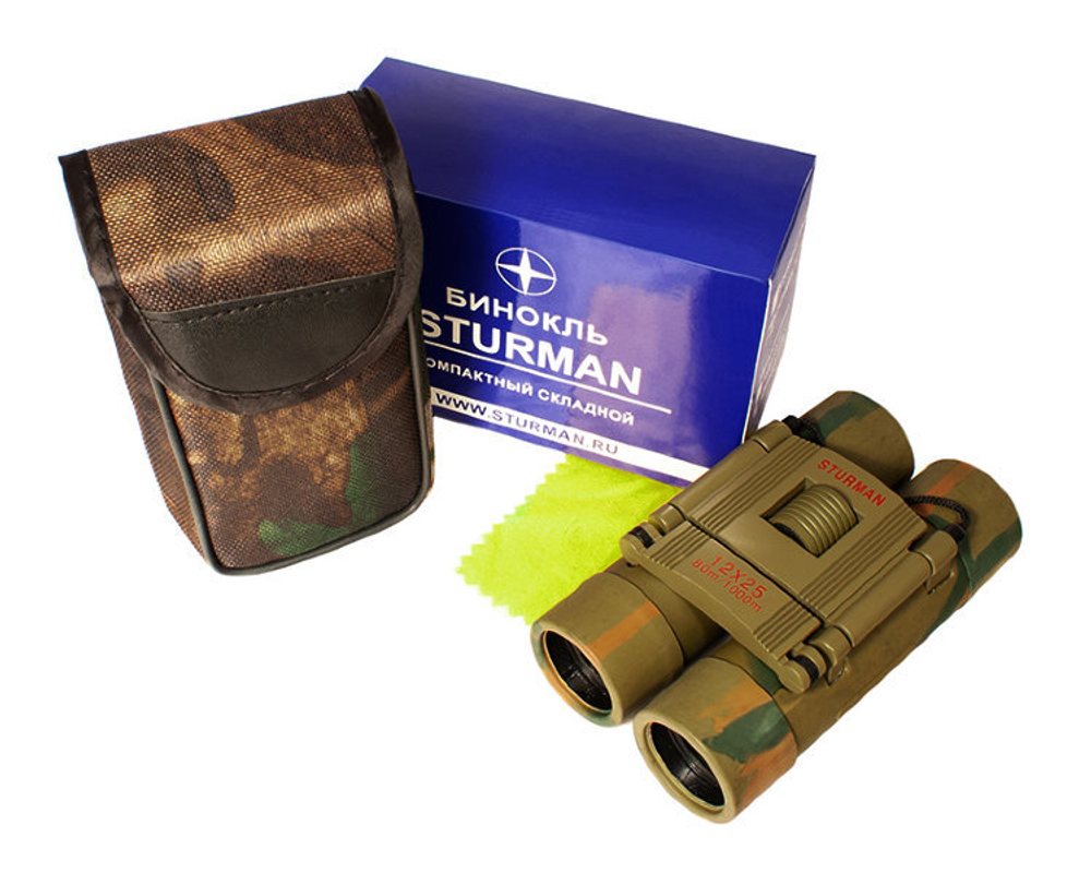 Бинокль Sturman 12x25, чёрный