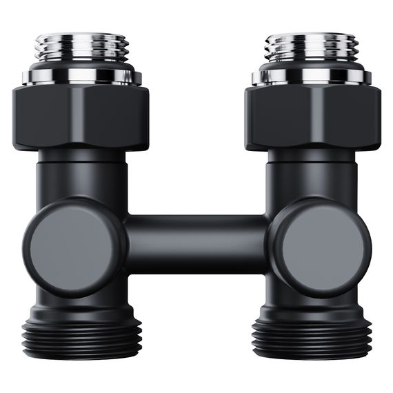 Узел нижнего подключения Royal Thermo Design прямой 1/2quot;х3/4quot; EK (черный) купить в Москве и Московской области по низкой цене с доставкой по России — (2) Узел нижнего подключения Royal Thermo Design прямой 1/2quot;х3/4quot; EK (черный) — (2)