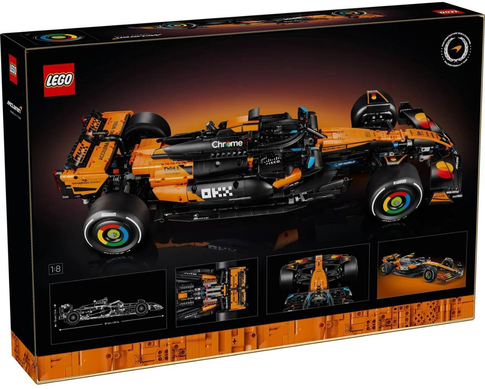 Конструктор Лего Техник Гоночный автомобиль McLaren MCL39 42228 | LEGO Technic F1 болид Формулы-1 | 1675 деталей | 18+