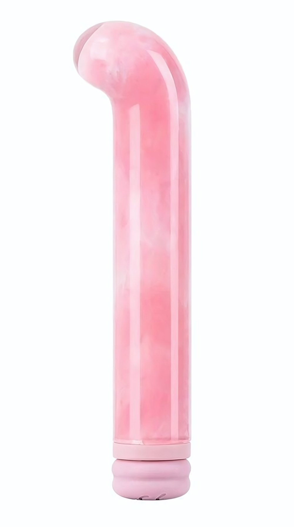 Розовый компактный вибратор из стекла Magic Cane - 12 см. (Цвет: розовый)