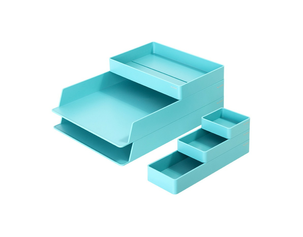 Органайзер настольный Deli ENS001blue Nusign синий пластик