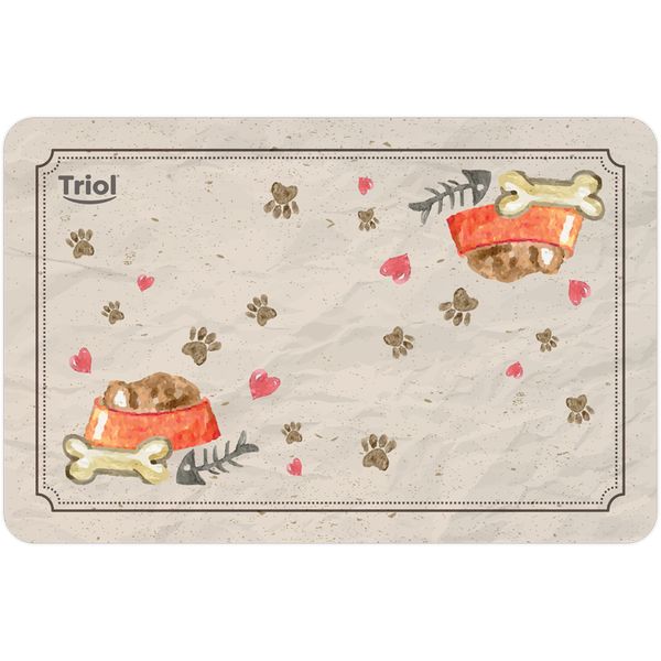 Коврик под миску «Косточки