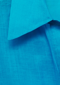 Рубашка из рами с потайными пуговицами