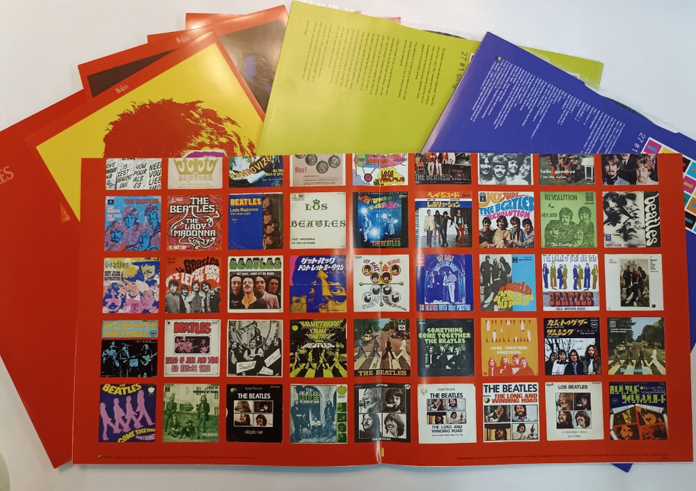 Винтажная виниловая пластинка LP The Beatles 1 (UK 2000) Full Kit