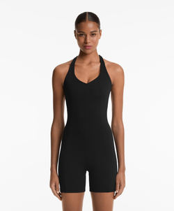 Oysho Короткий комбинезон Comfortlux, черный