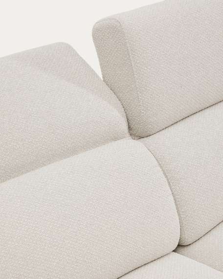 Диван Aurum 3-местный цвета экрю с откидным подголовником 234  см