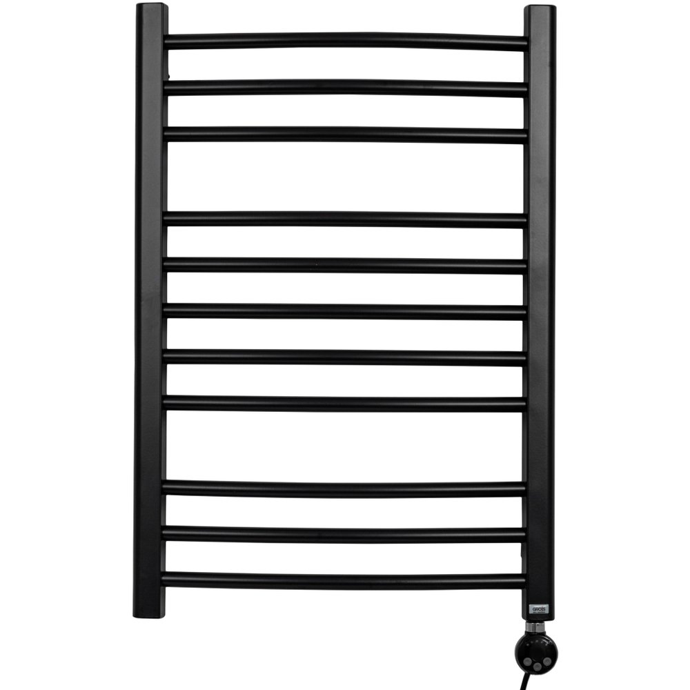 Полотенцесушитель GROIS Todor GR-014 500х800 П11 (3+5+3) RAL9005 черный матовый, (1 шт)