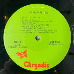 Винтажная виниловая пластинка LP UFO No Heavy Petting (USA 1976) Belladonna