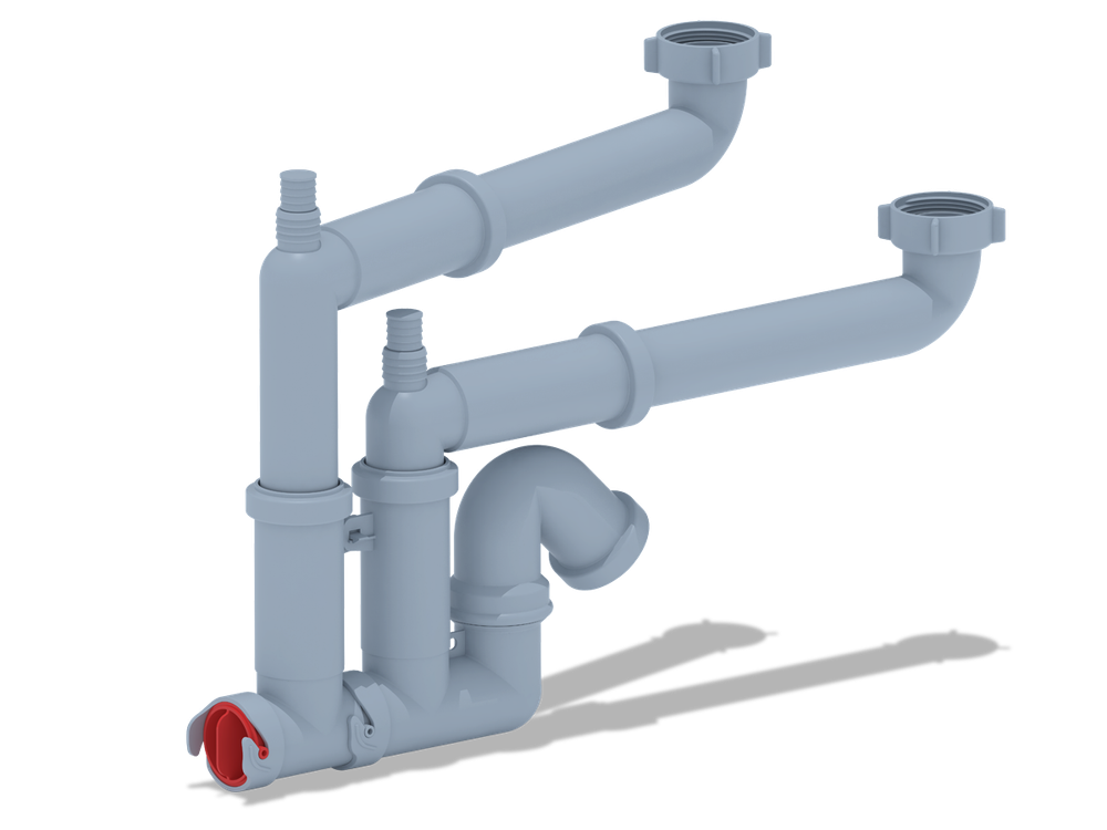Сифон Ани 1 1/2*40 двойн.с отвбез выпуска