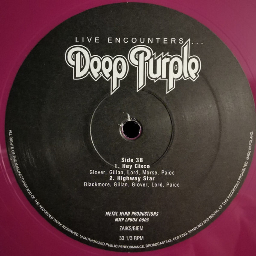 Deep Purple / Live Encounters... (Coloured Vinyl)(3LP)