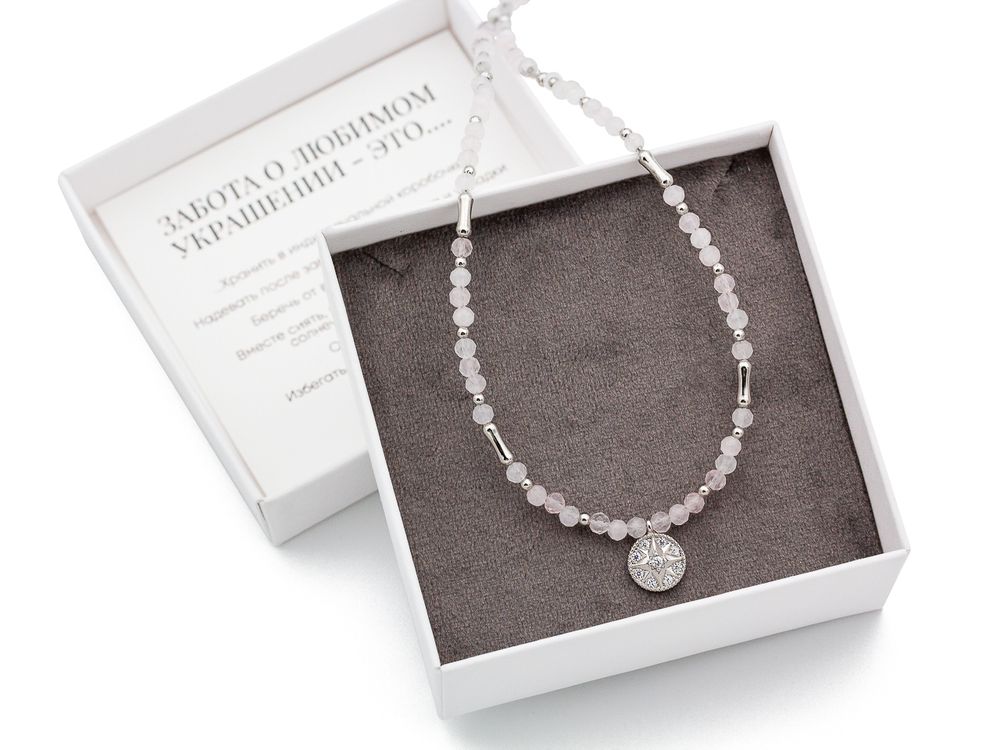 Чокер из Розового кварца